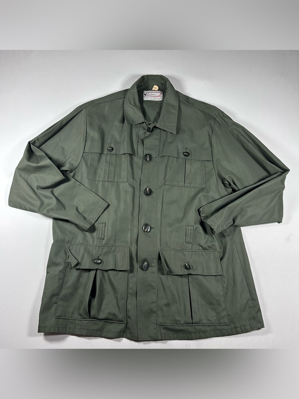 Vintage Ted Williams 1970's Barn Chore Shirt Jacket Mens XL Sears Roebuck Green